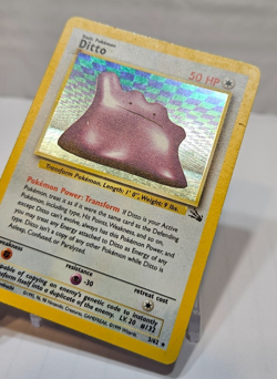 Ditto 3/62 Holo Rare Unlimited Fossil Pokemon 228 - Image 3