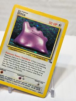 Ditto 3/62 Holo Rare Unlimited Fossil Pokemon 228 - Image 4