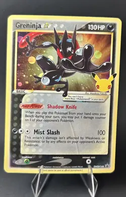 Gold Star Greninja Holo SWSH144 Black Star Promos Celebrations Pokemon TCG [MP] - Image 1