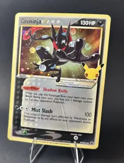 Gold Star Greninja Holo SWSH144 Black Star Promos Celebrations Pokemon TCG [MP] - Image 2