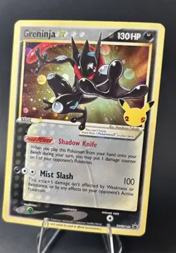 Gold Star Greninja Holo SWSH144 Black Star Promos Celebrations Pokemon TCG [MP] - Image 3