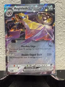 Pokemon TCG Aegislash EX 135/182 Double Rare Paradox Rift Card - Image 1