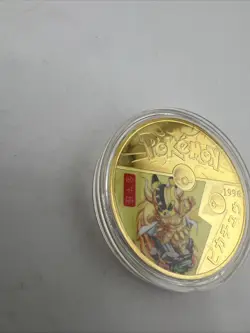 Pokemon GO Challenge Coin Pikachu 1996 Japan Limited Ed. 24kt Gold Plated READ!! - Image 2