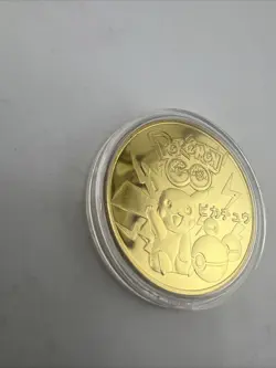 Pokemon GO Challenge Coin Pikachu 1996 Japan Limited Ed. 24kt Gold Plated READ!! - Image 5