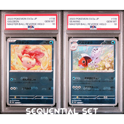 PSA 10 Goldeen Seaking Master Ball Reverse Holo 151 Pokemon Card Japanese #A94 - Image 1