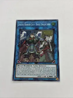 Yu Gi Oh Ancient Warriors Oath - Double Dragon Lords (ROTD-EN048) 1st NM - Image 1