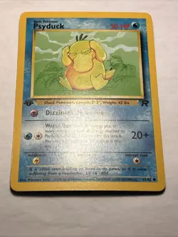 Pokemon TCG Team Rocket 1st Edition Psyduck 65/82 Vintage WOTC Card NM - Image 4