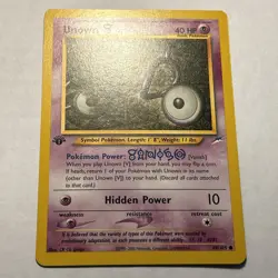 Unown [V] 89/105 Neo Destiny 1st Edition Pokemon TCG Vintage Card WOTC NM - Image 3