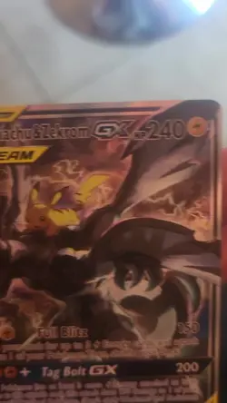 Pokemon Pikachu & Zekrom GX SM168 Black Star Promos Holo Card NM Condition - Image 2