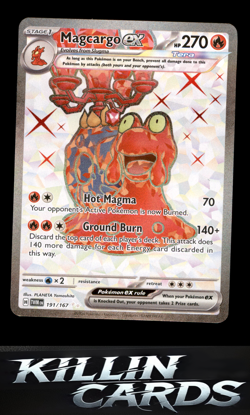Magcargo ex - 191/167 191/167 Pokemon Ultra Rare SV06: Twilight Masquerade Card - Image 1