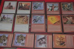 MTG 14x Visions Tempest Weatherlight stronghold white red magic card lot MP - Image 1
