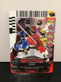 2013 Saban's Power Rangers Action Card Game Megaforce Power Rangers 3-120 - Image 1
