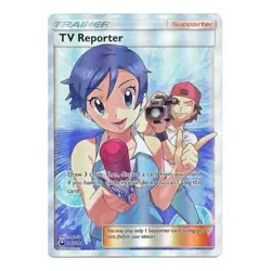 TV Reporter 167/168 Full Art Celestial Storm Card Near Mint Condition - Image 1