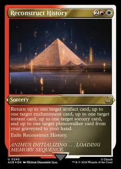 Reconstruct History - Foil Etched Assassin's Creed NM MTG - Image 1