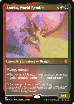 Atarka, World Render - Foil Etched Starter Commander Decks NM MTG - Image 1