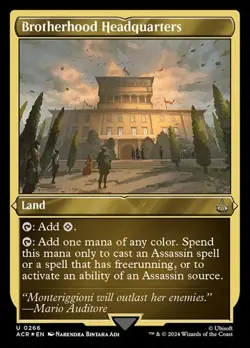 Brotherhood Headquarters - Foil Etched Assassin's Creed NM MTG - Image 1