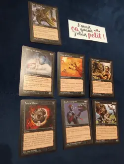 Lot mtg carte visions set partiel commune noir 7/11 1996 Magic The Gathering - Image 1