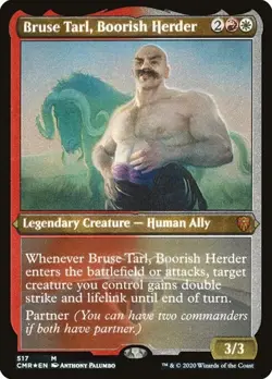 Bruse Tarl, Boorish Herder - Foil Etched CMR NM MTG - Image 1