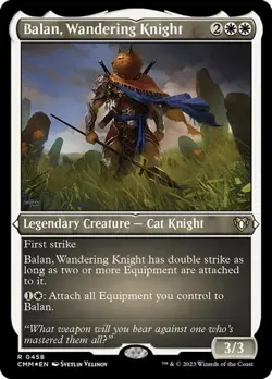 Balan, Wandering Knight - Foil Etched CM NM MTG - Image 1