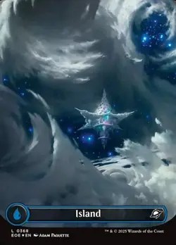 Island - Galaxy Foil Extended Art EOE NM MTG - Image 1