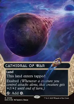 Cathedral of War (#96) - Galaxy Foil Extended Art EOS NM MTG - Image 1