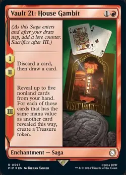 Vault 21: House Gambit - Surge Foil PIP NM MTG - Image 1