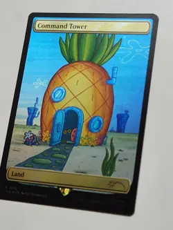 Command Tower #7012 Rainbow Foil NM - MTG Secret Lair x SpongeBob SquarePants - Image 1