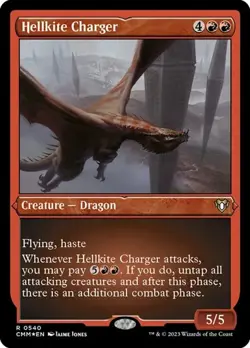 Hellkite Charger - Foil Etched CM NM MTG - Image 1