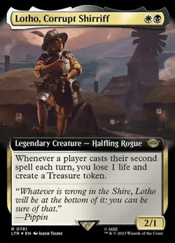 Lotho, Corrupt Shirriff - Surge Foil Extended Art LTR NM MTG - Image 1