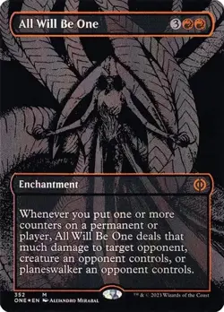 All Will Be One - Oil Slick Foil Extended Art ONE NM MTG - Image 1