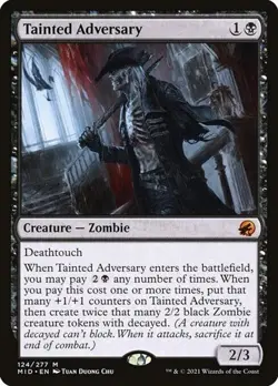 Tainted Adversary - Foil MID NM MTG - Image 1