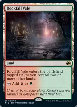 Rockfall Vale - Foil MID NM MTG - Image 1