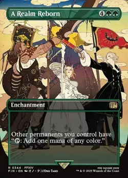 A Realm Reborn - Foil Extended Art FIN NM MTG - Image 1