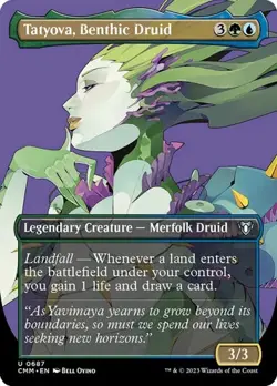 Tatyova, Benthic Druid - Foil Extended Art CM NM MTG - Image 1