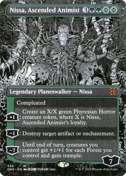 Nissa, Ascended Animist - Foil Extended Art Showcase ONE NM MTG - Image 1