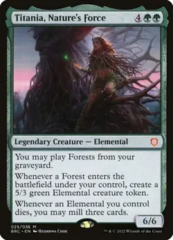 Titania, Nature's Force - Foil BRC NM MTG - Image 1