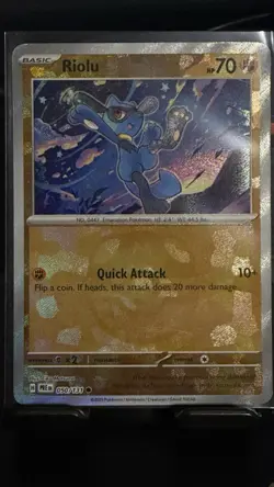 Pokemon TCG - Riolu 050/131 (Master Ball Pattern) - Prismatic Evolutions - Image 1