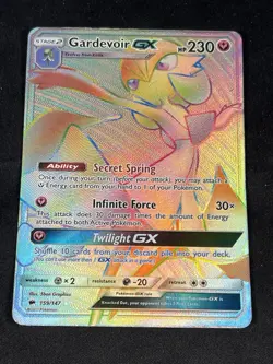 Pokemon Gardevoir GX 159/147 Burning Shadows Rainbow Secret Rare Full Art - Image 1
