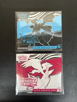 Pokemon TCG: Scarlet & Violet - “Black Bolt” & “White Flare” Elite Trainer Boxes - Image 1