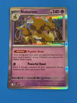 Pokemon Mega Evolution Alakazam STAMPED Prerelease Promo 003 MINT - Image 1
