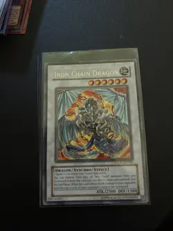 Yu-Gi-Oh! TCG Iron Chain Dragon CSOC-EN040 Crossroads of Chaos Unlimited Rare Nm - Image 1