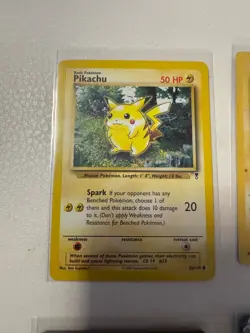 BIG Pikachi Pokemon 10 Card Lot Collection Vintage Base Set Holo Full Art Ex V + - Image 2