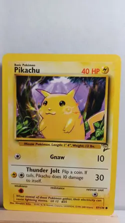 Pikachu [LP] - Pokemon TCG Base Set 2 87/130 [Common] - Image 1