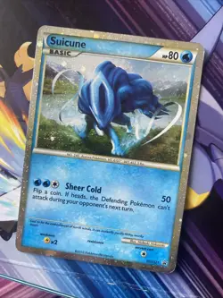 POKEMON SHINY SUICUNE TIN PROMO #HGSS21 2010 HEARTGOLD SOULSILVER Near Mint - Image 1