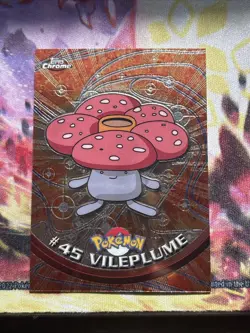 Topps Chrome 2000 Vileplume Pokemon Card #45 Holo NM RARE TV Animation Edition - Image 1