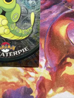 Topps Chrome Series 1 Holo Foil Pokemon Card Caterpie #10 (2000) - Image 4