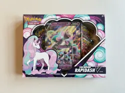 Sword & Shield Pokemon TCG Galarian Rapidash V Box - Factory Sealed - Image 1