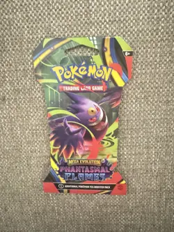 Pokemon Mega Evolution Phantasmal Flames Sleeved Booster Pack - Image 1