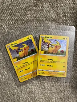 2020 Pokemon Celebrations General Mills Promo Pikachu Holo SWSH039 NM/M (2cards) - Image 1