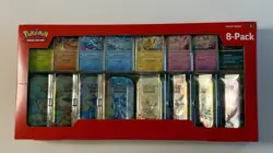 Pokemon: Prismatic Evolutions Costco 8 Mini-Tin Bundle w/ Promo Cards New Sealed - Image 1